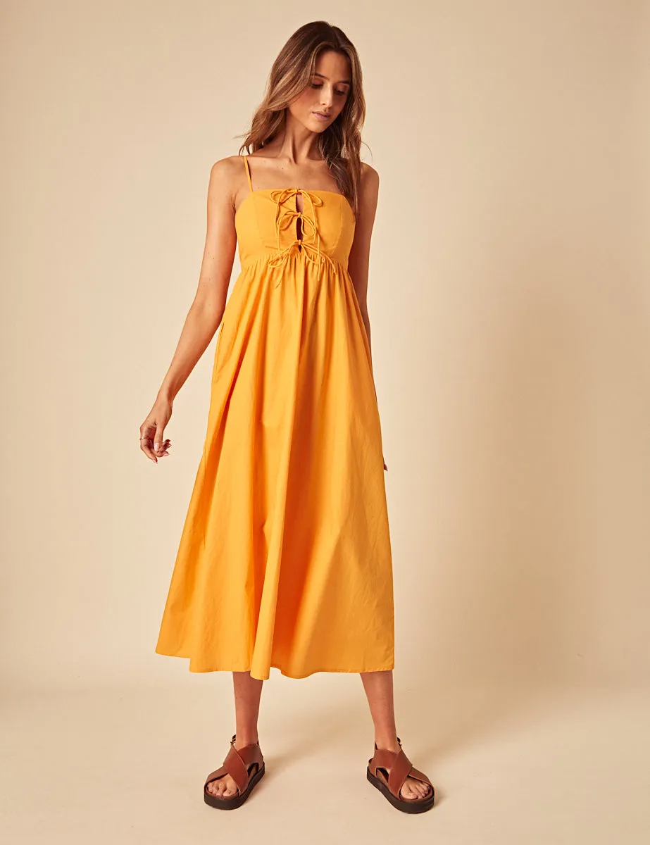 Orange Aspen Midi Dress sold by Nobody's Child product image thumbnail 4