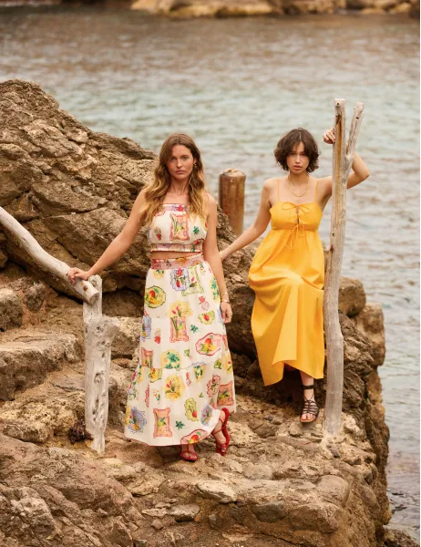 Orange Aspen Midi Dress sold by Nobody's Child product image thumbnail 2