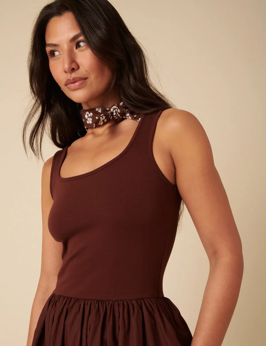 Brown Colorado Midi Dress sold by Nobody's Child product image thumbnail 4