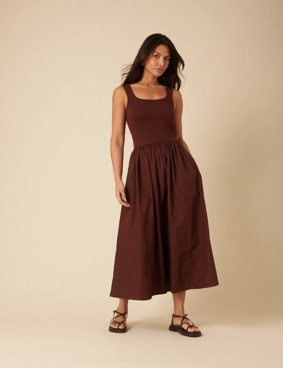 Brown Colorado Midi Dress sold by Nobody's Child product image thumbnail 3