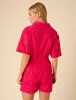 Pink Broderie Jet Shorts sold by Nobody's Child