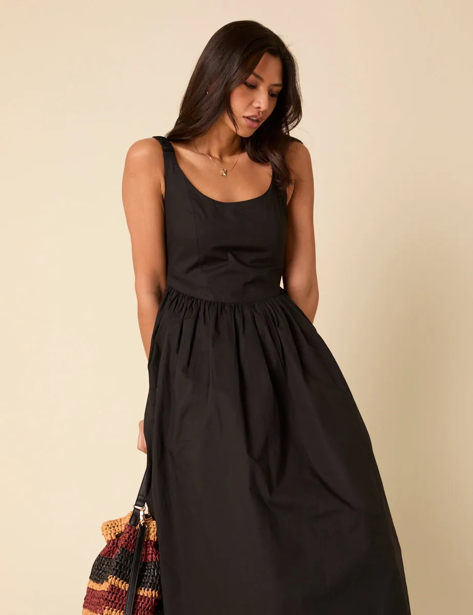 Black Marina Midi Dress sold by Nobody's Child product image thumbnail 2