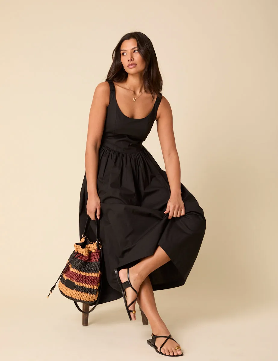 Black Marina Midi Dress sold by Nobody's Child product image thumbnail 3