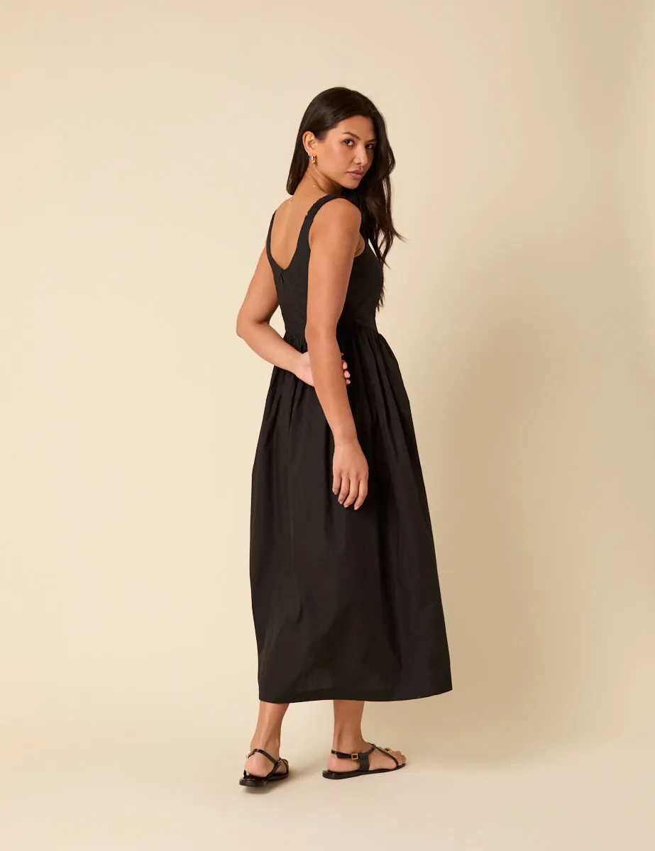 Black Marina Midi Dress sold by Nobody's Child product image thumbnail 4