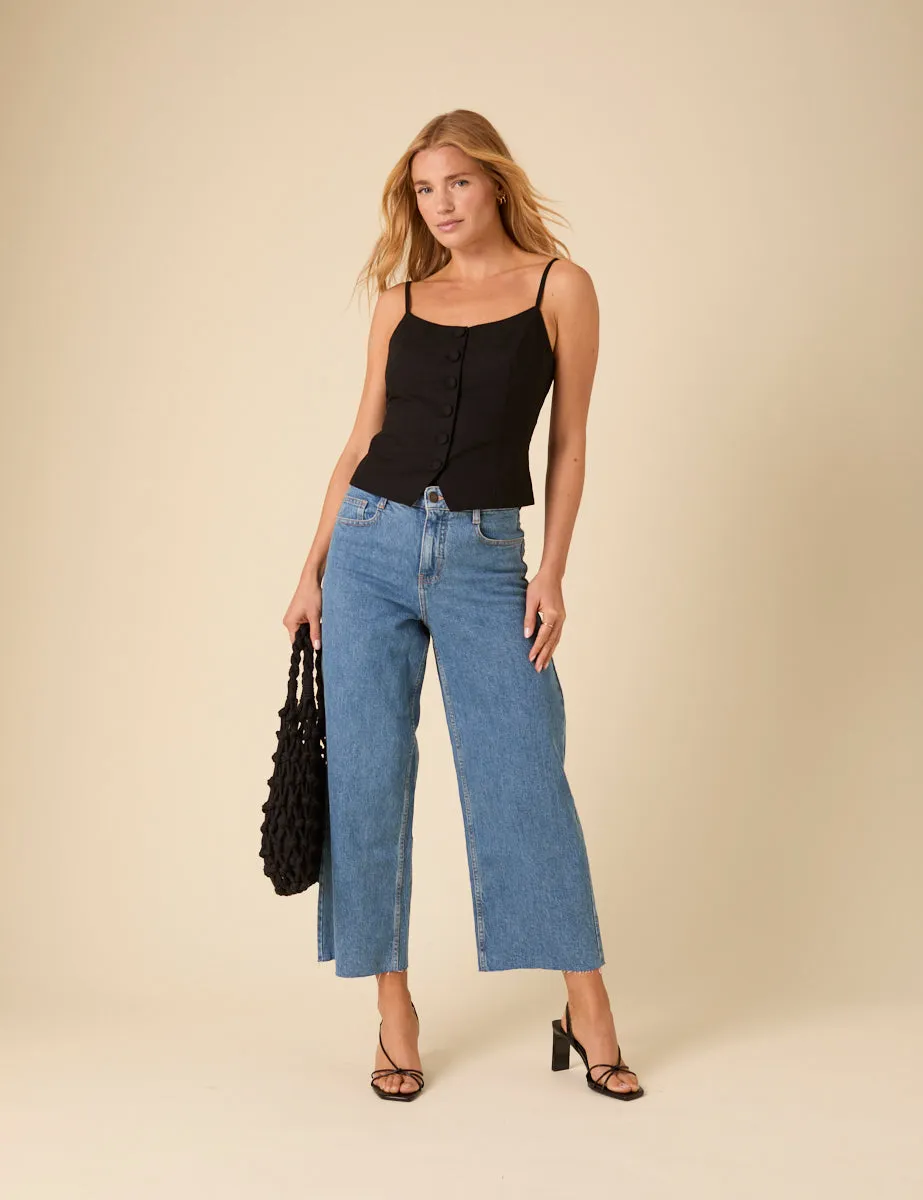 Black Strappy Waistcoat sold by Nobody's Child product image thumbnail 3