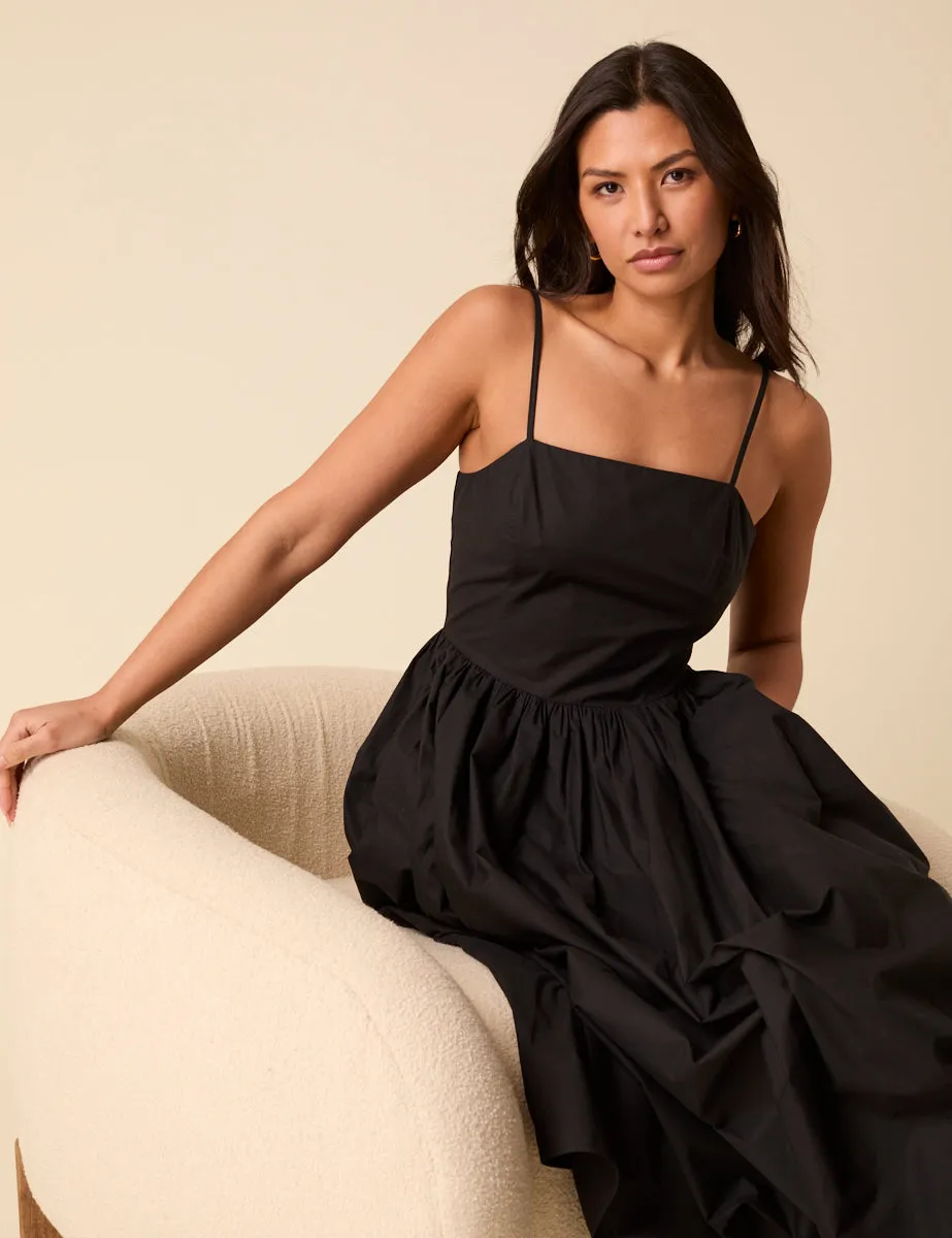 Black Madeline Midi Dress sold by Nobody's Child product image thumbnail 3