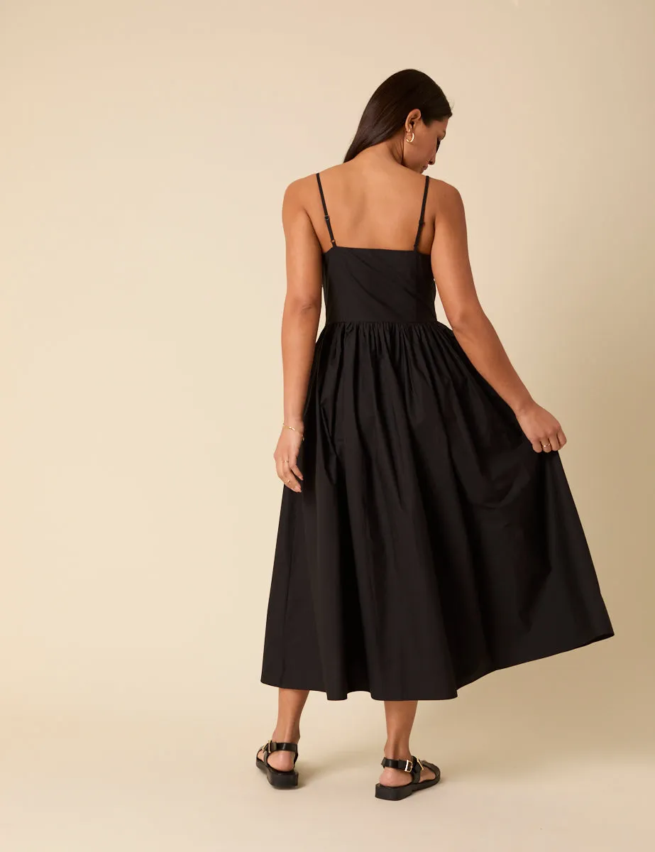 Black Madeline Midi Dress sold by Nobody's Child product image thumbnail 5