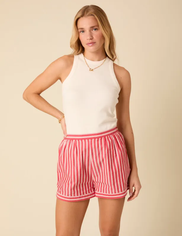 Red And White Striped Shorts sold by Nobody's Child