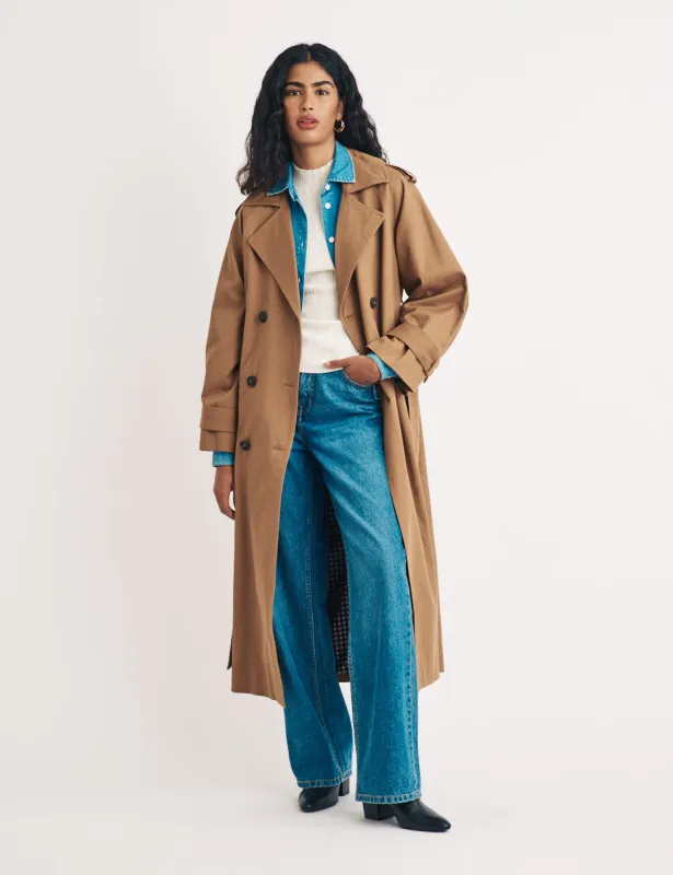 Light Brown Double Breasted Trench Coat sold by Nobody's Child