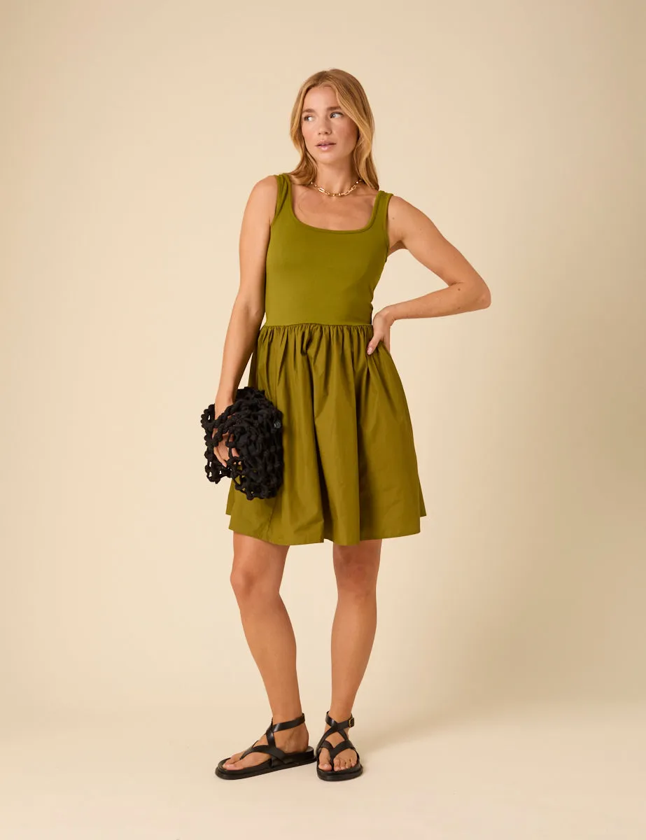 Green Colorado Mini Dress sold by Nobody's Child product image thumbnail 3