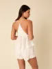 Poppy Delevingne White Embroidered Amanda Cami Top sold by Nobody's Child
