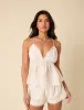 Poppy Delevingne White Embroidered Amanda Cami Top sold by Nobody's Child