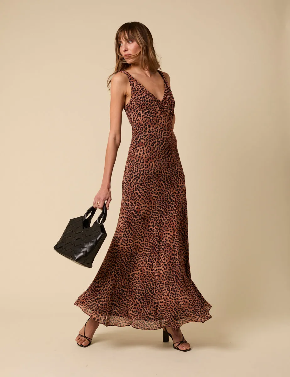 Poppy Delevingne Leopard Print Coco Maxi Dress sold by Nobody's Child product image thumbnail 4