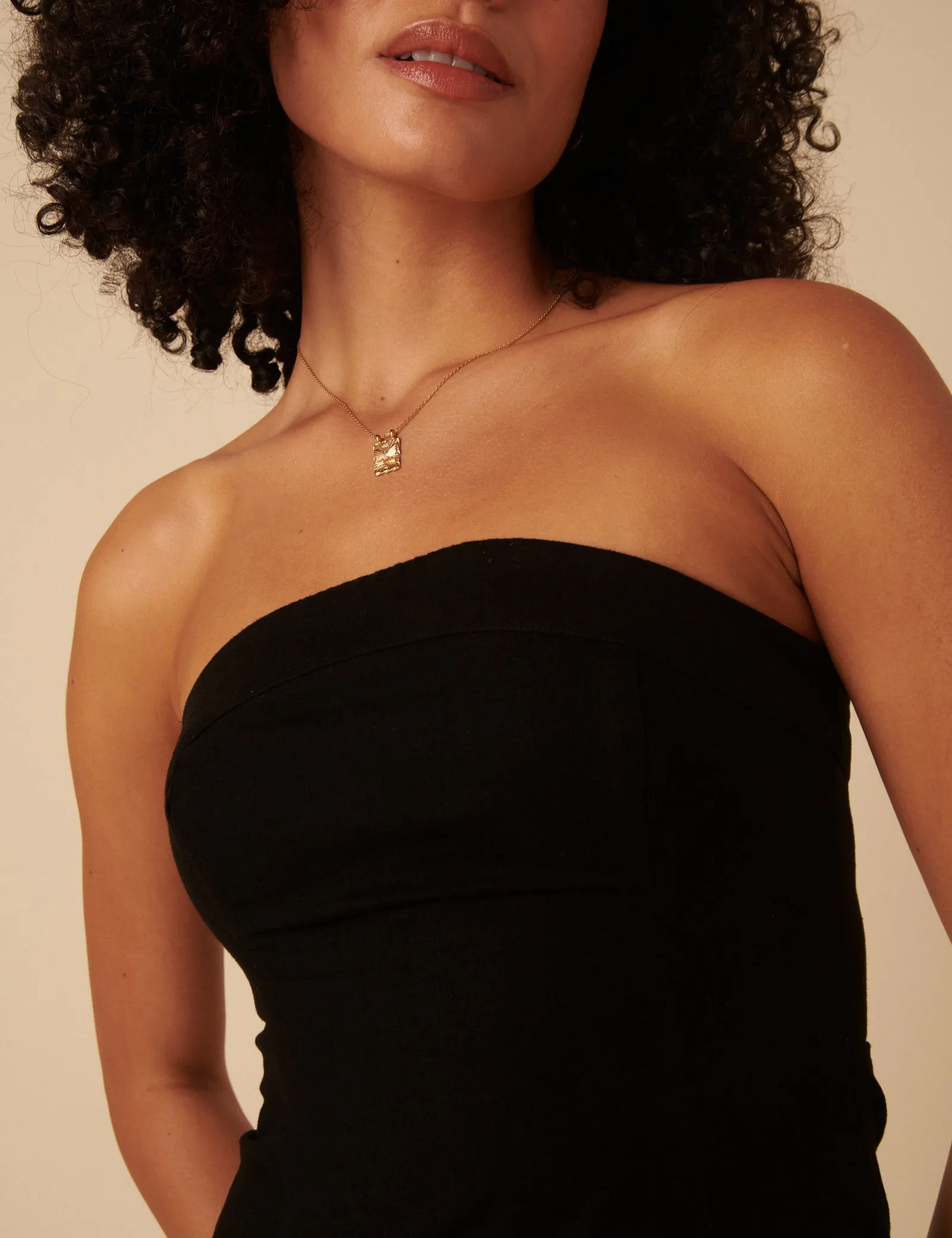 Black Tie Front Gayle Midi Dress sold by Nobody's Child product image thumbnail 2