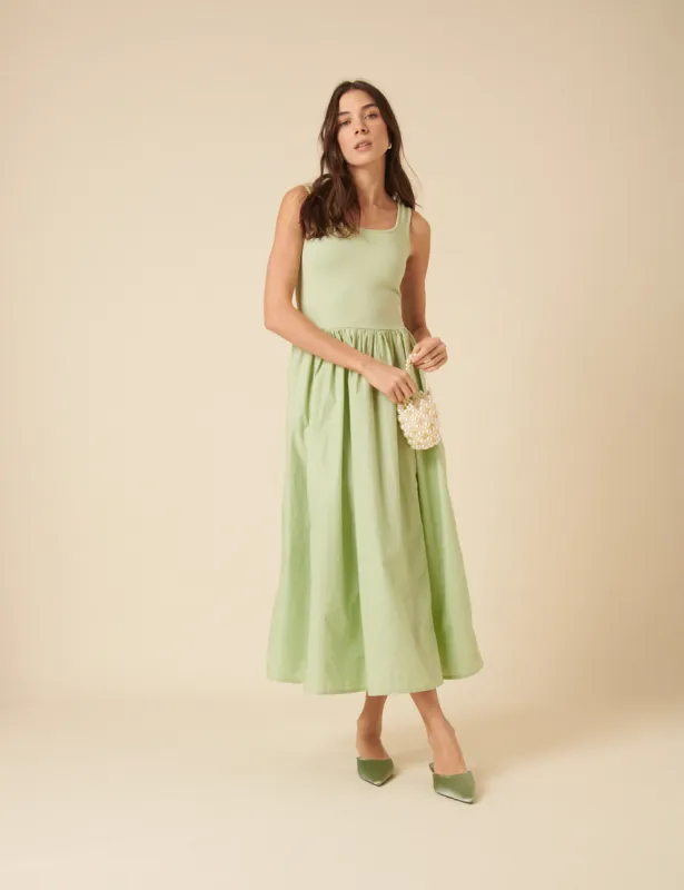 Green Colorado Midi Dress sold by Nobody's Child