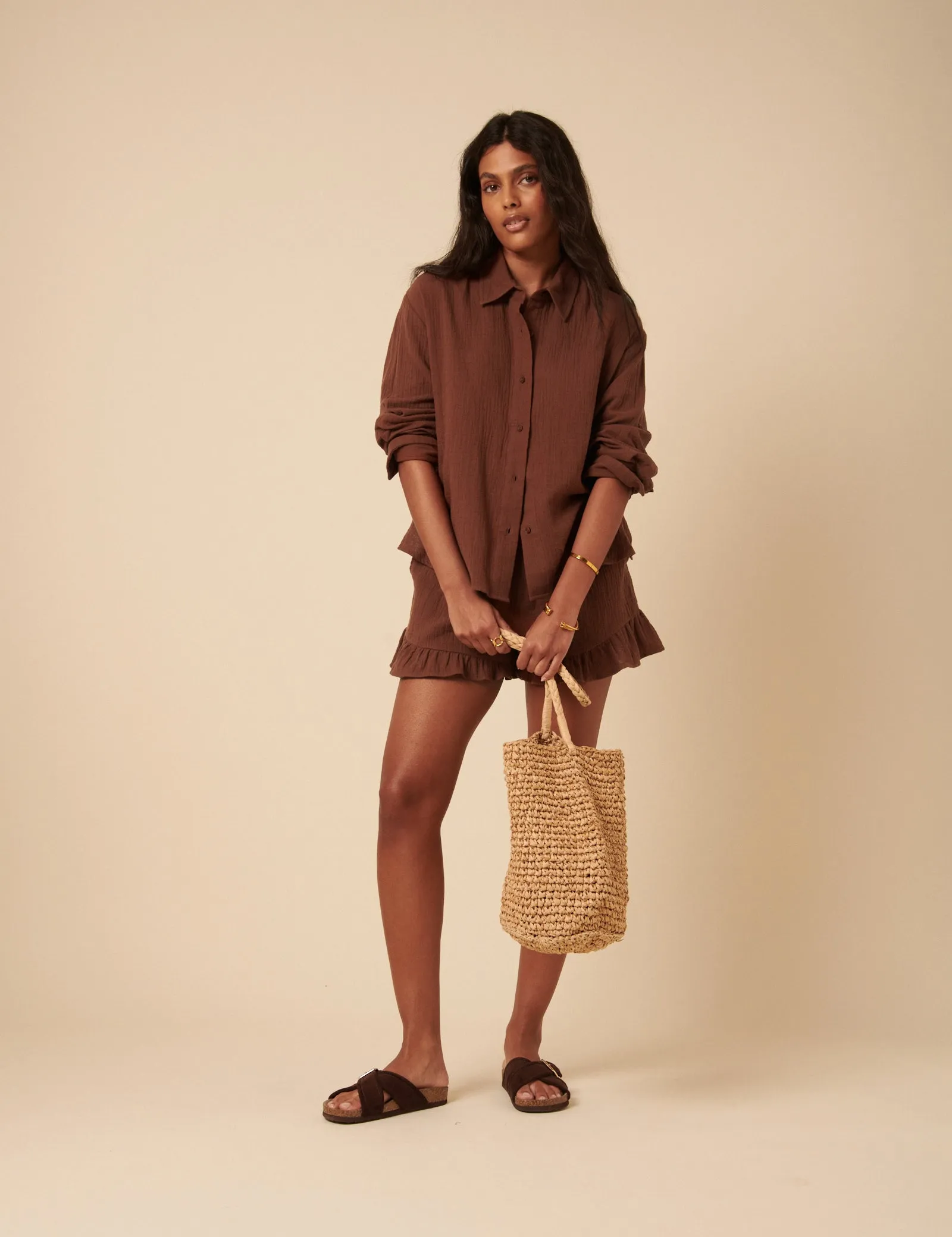 Brown Relaxed Shirt sold by Nobody's Child product image thumbnail 4