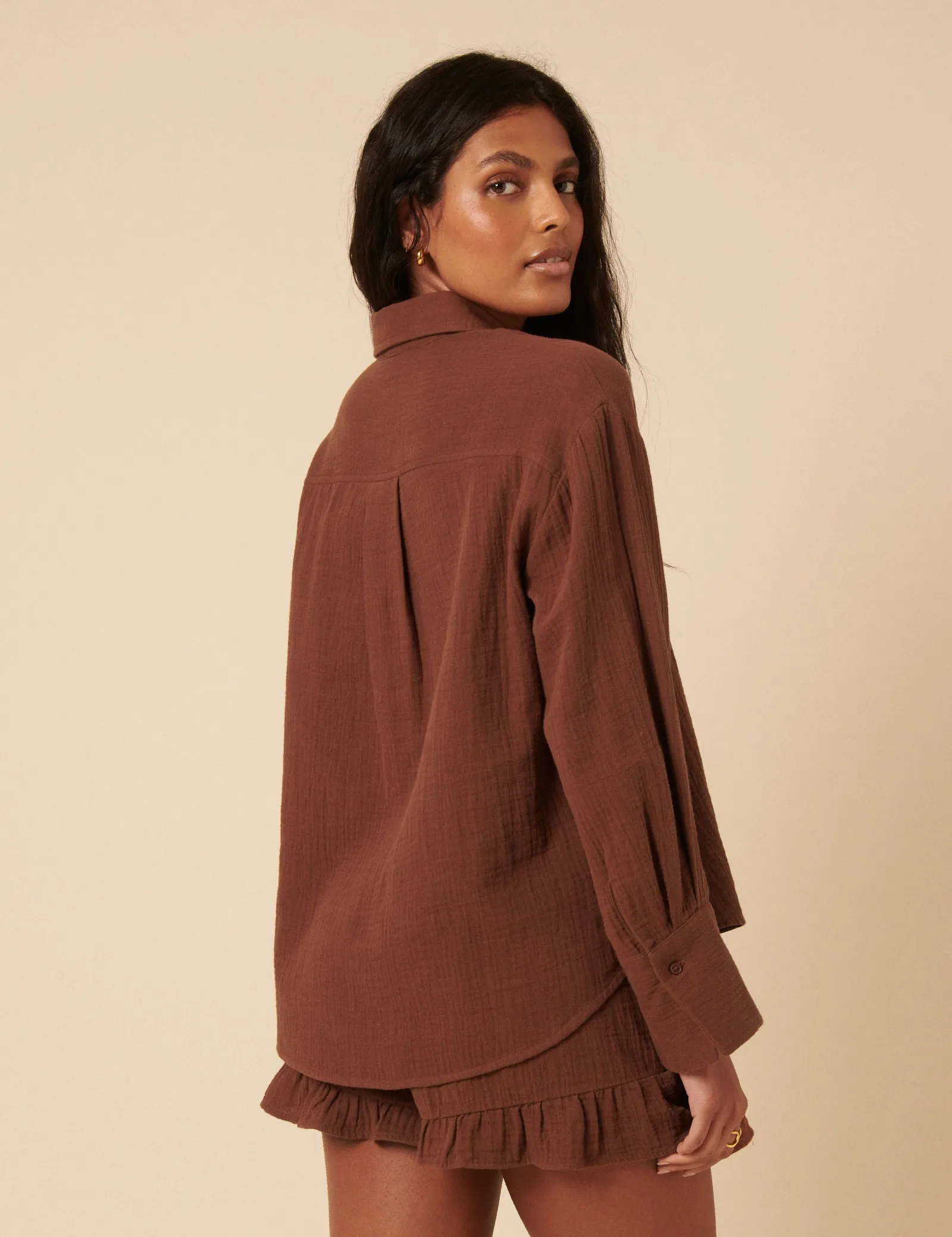 Brown Relaxed Shirt sold by Nobody's Child product image thumbnail 5