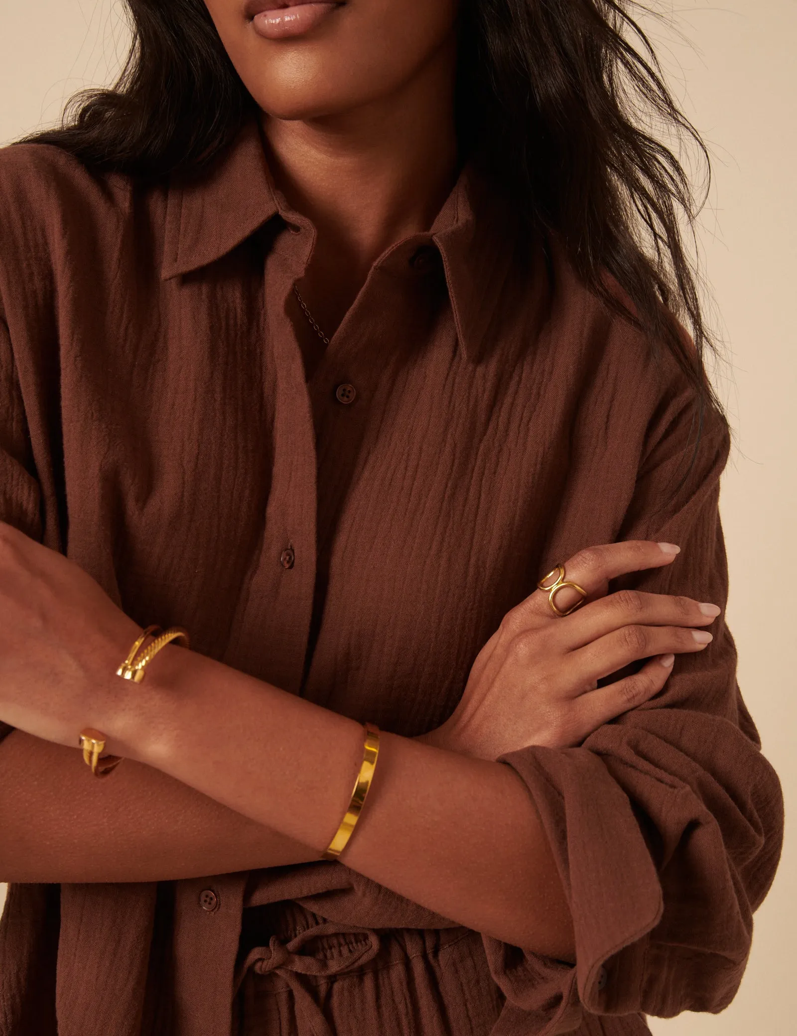 Brown Relaxed Shirt sold by Nobody's Child product image thumbnail 2