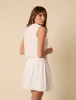 White Embroidered Lace Trim Waistcoat sold by Nobody's Child
