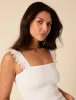 White Shirred Top sold by Nobody's Child