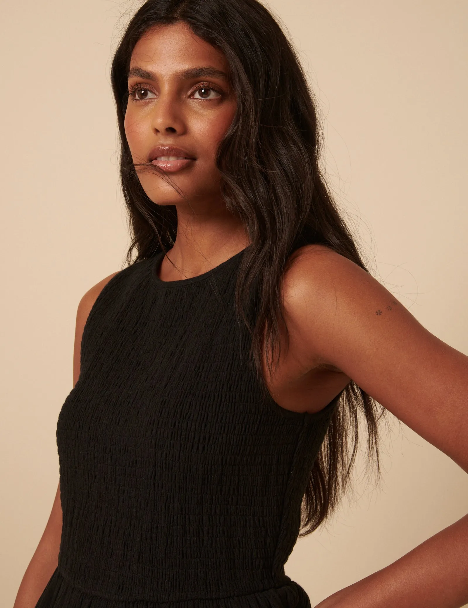 Black Sleeveless Charlie Mini Dress sold by Nobody's Child product image thumbnail 2