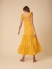 Yellow Gingham Maya Midi Dress sold by Nobody's Child