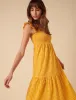 Yellow Gingham Maya Midi Dress sold by Nobody's Child