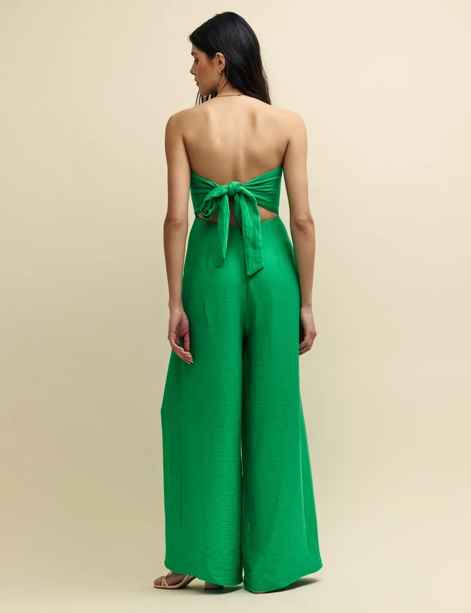 Petite Green Linen-blend Rory Jumpsuit sold by Nobody's Child product image thumbnail 4