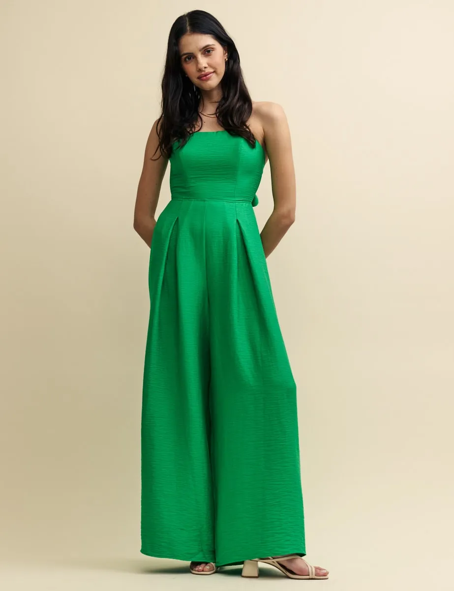 Petite Green Linen-blend Rory Jumpsuit sold by Nobody's Child product image thumbnail 2