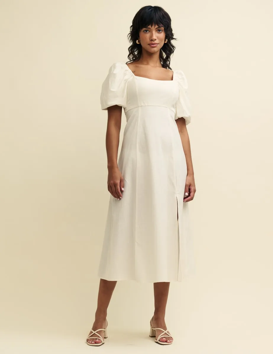 Cream Henri Midi Dress sold by Nobody's Child product image thumbnail 3
