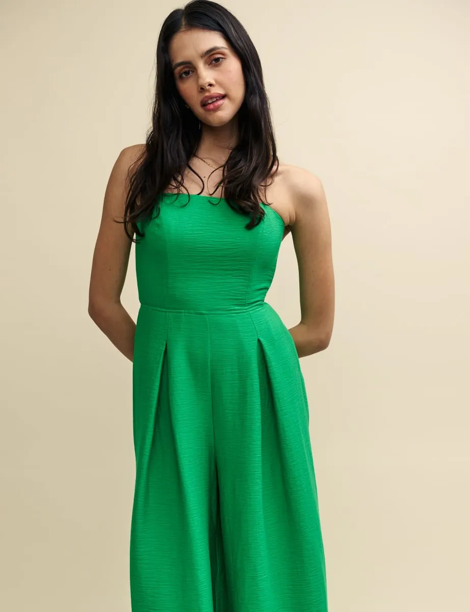 Petite Green Linen-blend Rory Jumpsuit sold by Nobody's Child product image thumbnail 3