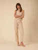 Cream Pinstripe Tailored Trousers sold by Nobody's Child