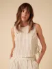 Cream Pinstripe Swing Top sold by Nobody's Child