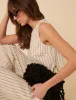 Cream Pinstripe Swing Top sold by Nobody's Child