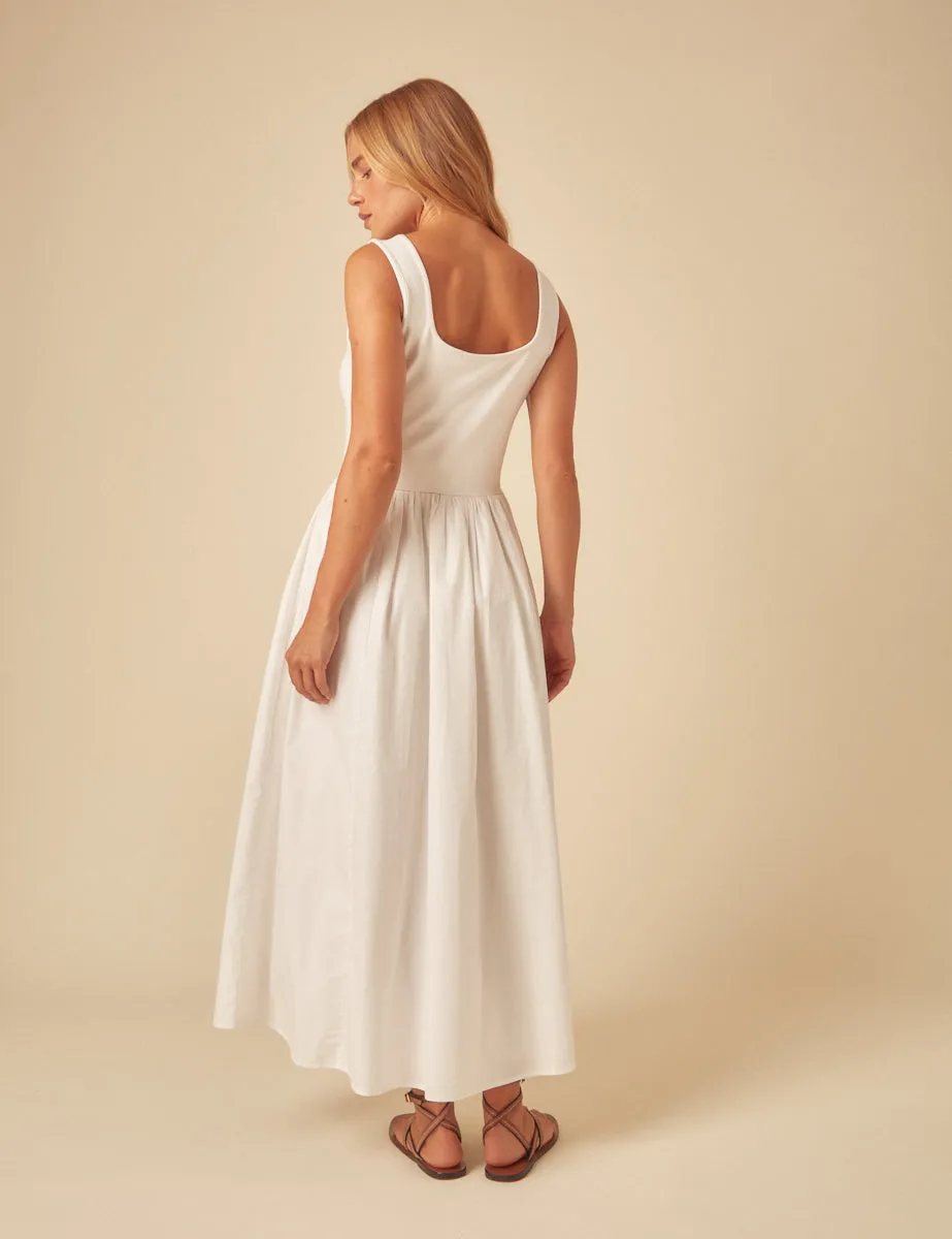 White Colorado Midi Dress sold by Nobody's Child product image thumbnail 5