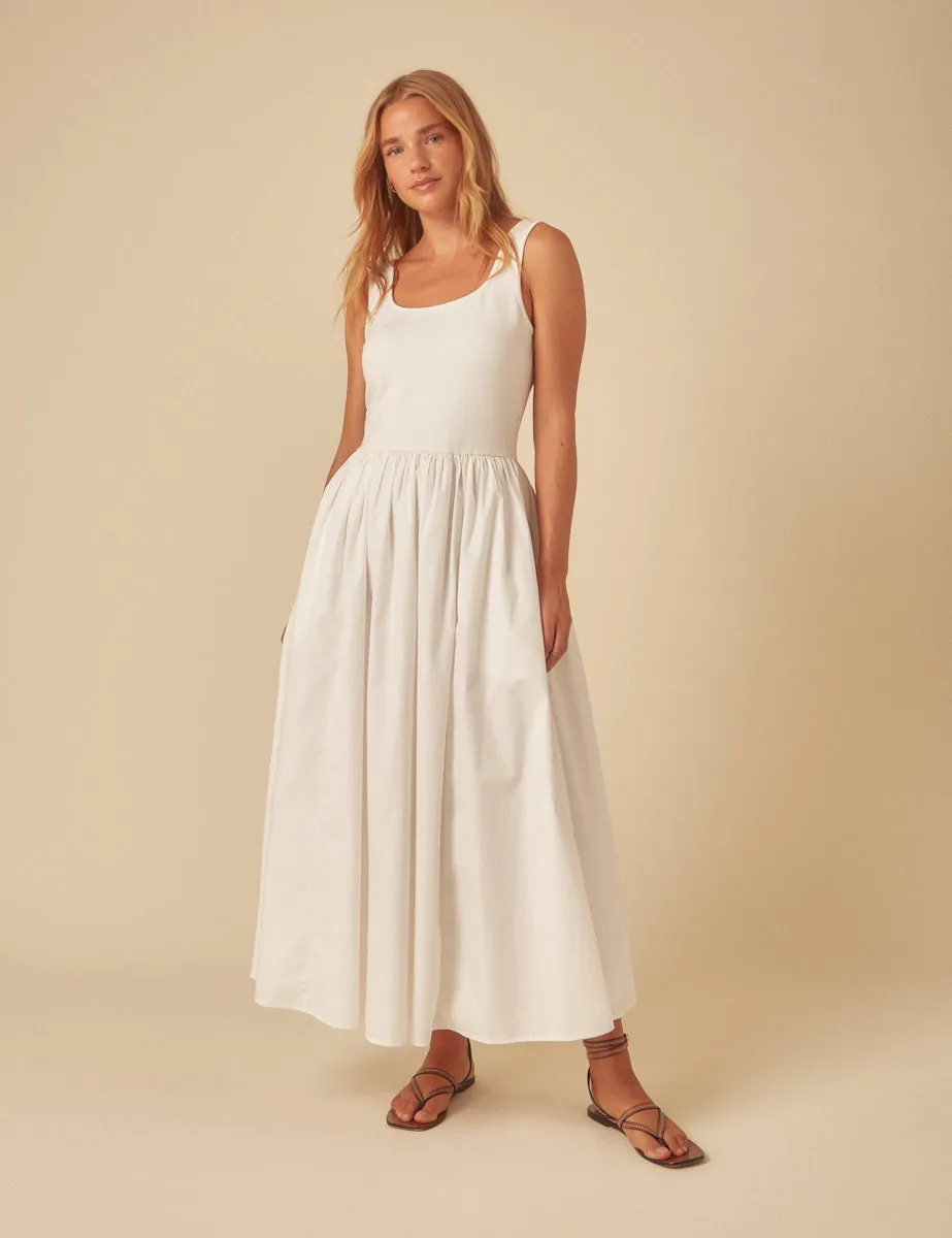 White Colorado Midi Dress sold by Nobody's Child product image thumbnail 4