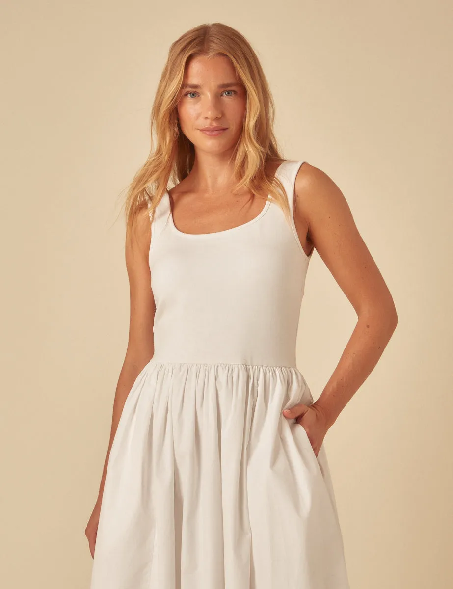 White Colorado Midi Dress sold by Nobody's Child product image thumbnail 2