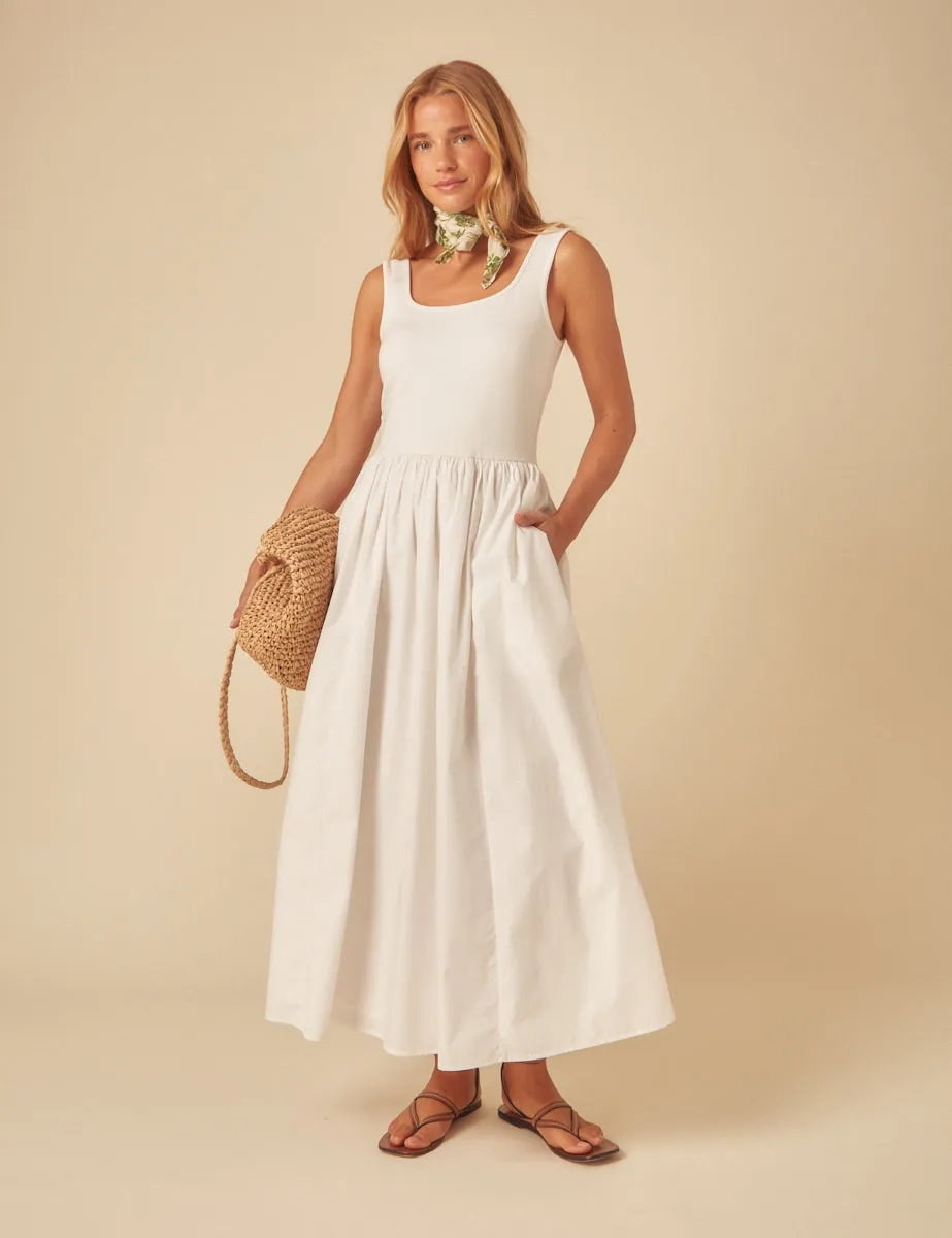 White Colorado Midi Dress sold by Nobody's Child