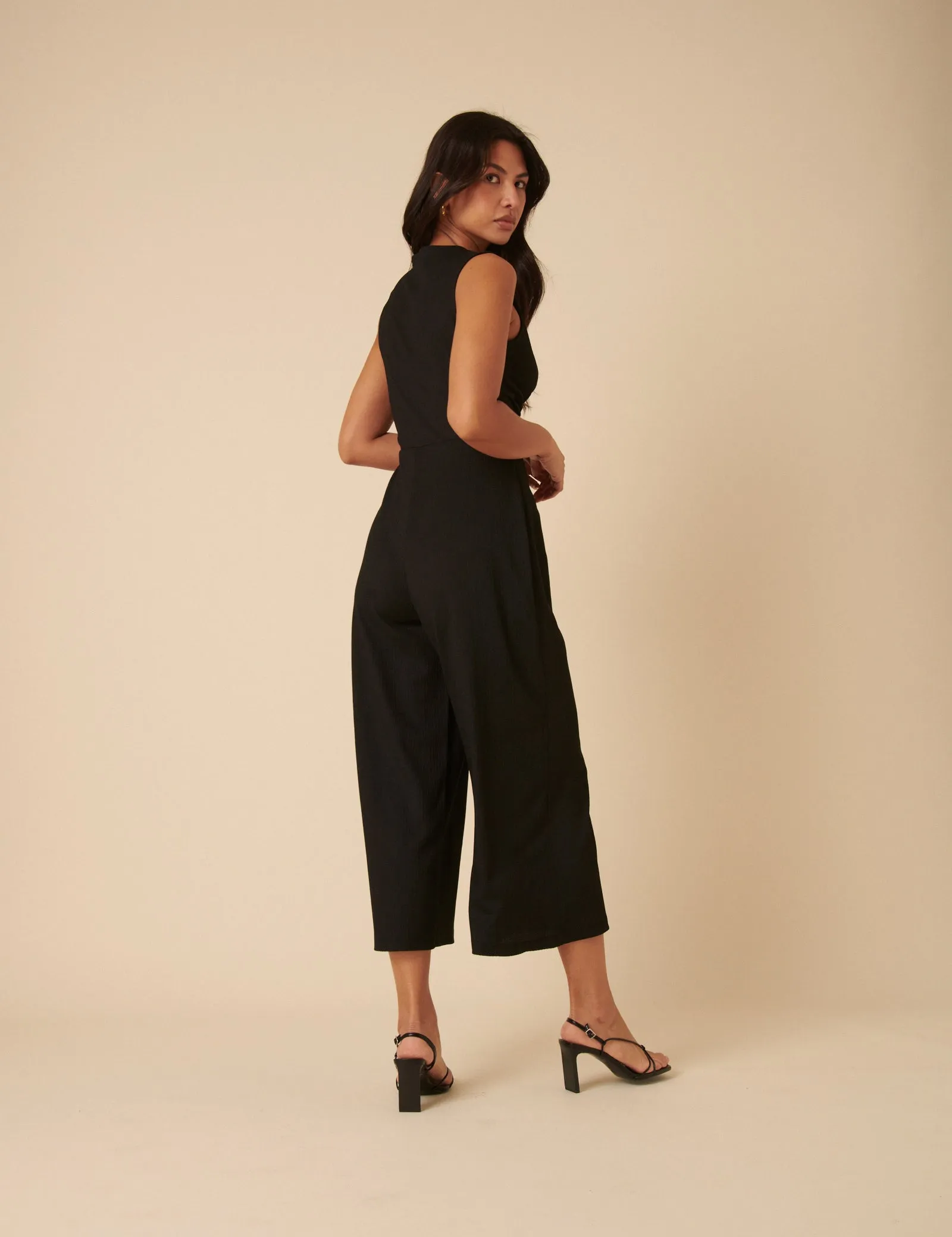 Black Crinkle Twist Wren Jumpsuit sold by Nobody's Child product image thumbnail 5