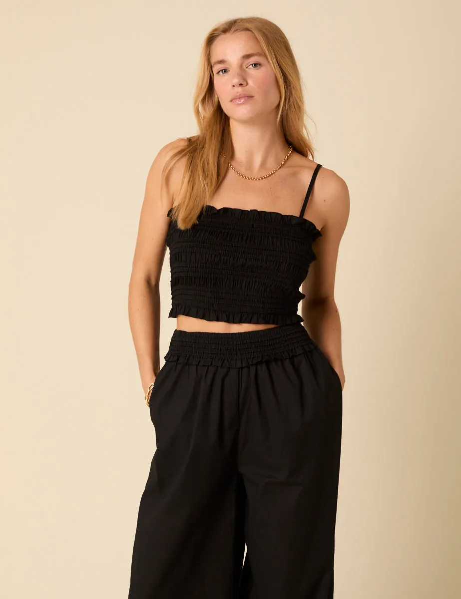 Black Shirred Bandeau Top sold by Nobody's Child product image thumbnail 2