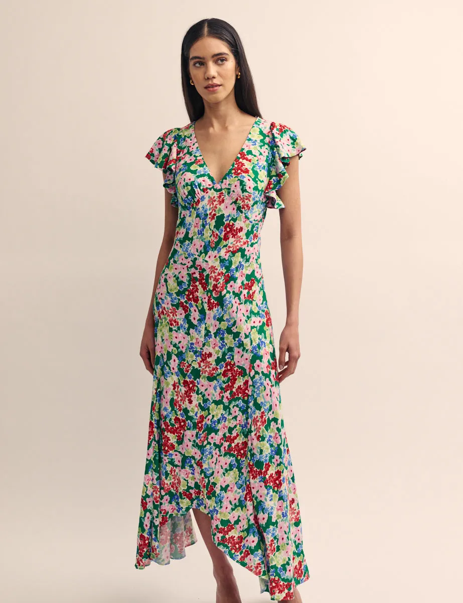 Watercolour Ditsy Floral Loubelle Midi Dress sold by Nobody's Child product image thumbnail 2