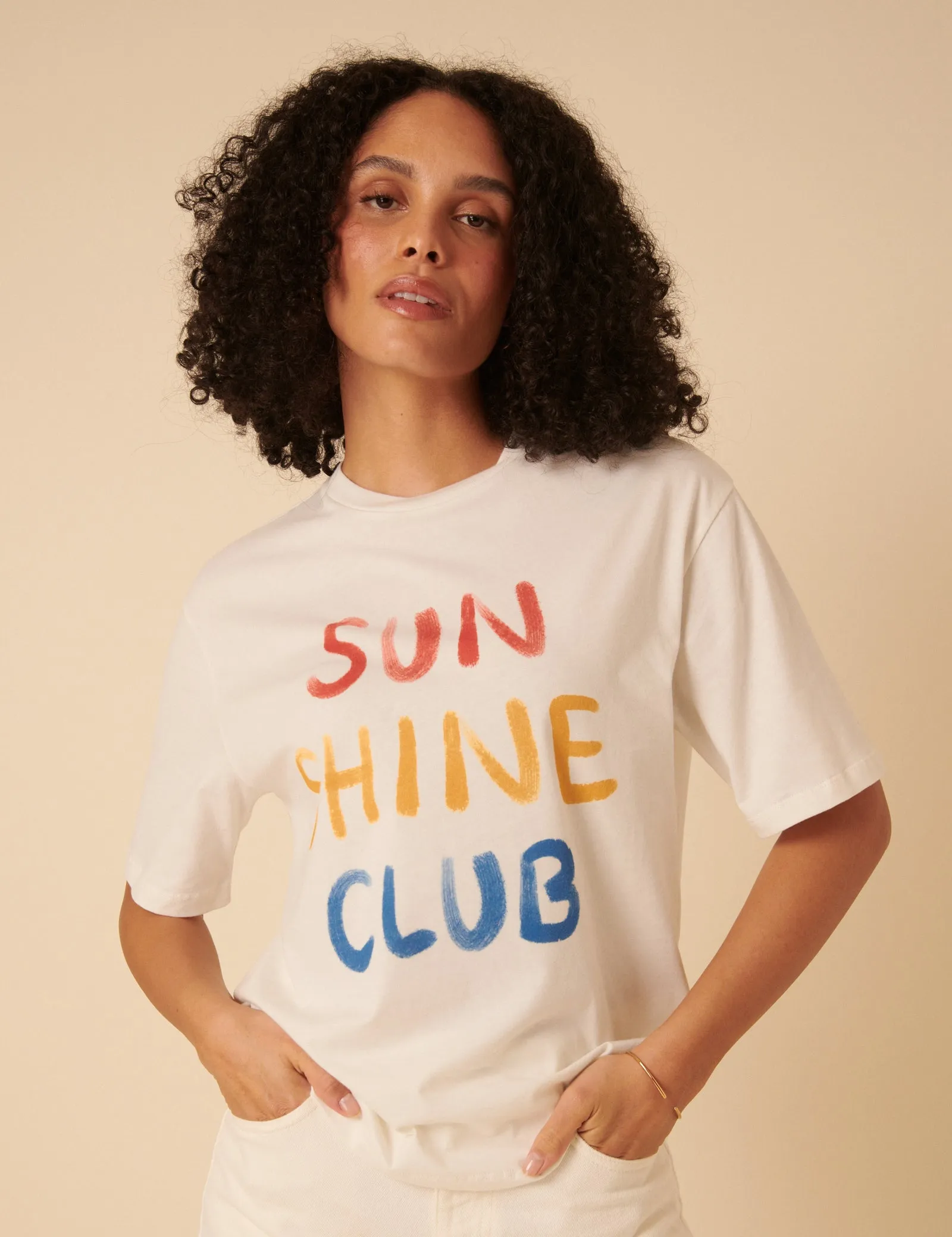 White Graphic T-Shirt sold by Nobody's Child