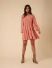 Pink Long Sleeve Marley Mini Dress sold by Nobody's Child