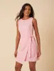 Pink Tie Waist Lottie Mini Dress sold by Nobody's Child