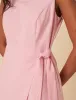 Pink Tie Waist Lottie Mini Dress sold by Nobody's Child