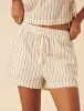 Cream Pinstripe Shorts sold by Nobody's Child