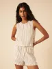 Cream Pinstripe Shorts sold by Nobody's Child
