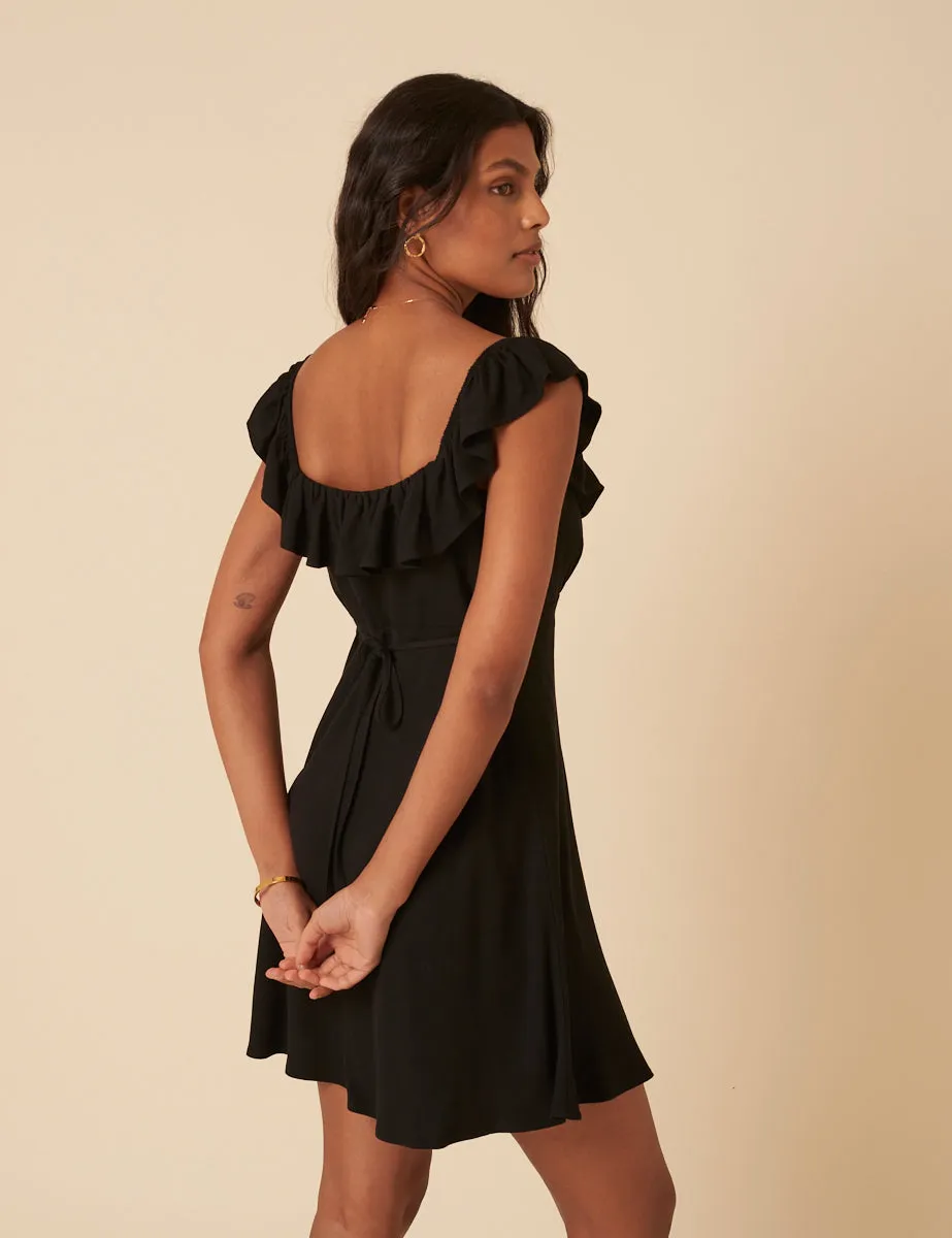 Black Frill Libby Mini Dress sold by Nobody's Child product image thumbnail 5