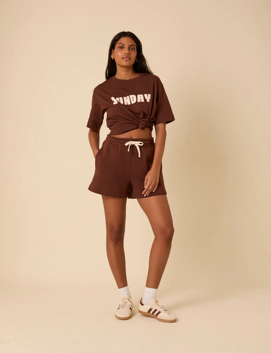 Brown Sunday Graphic T-Shirt sold by Nobody's Child product image thumbnail 4