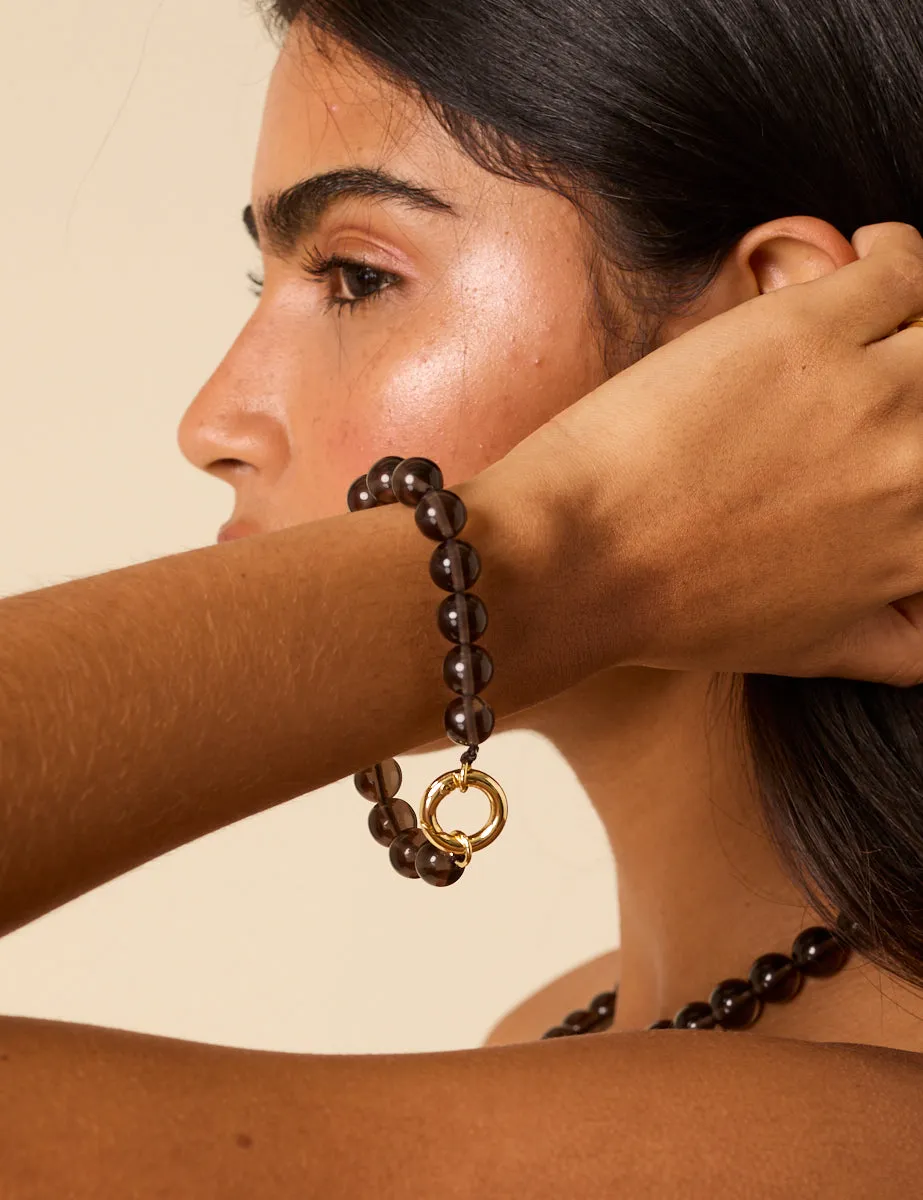 Brown Beaded Bracelet sold by Nobody's Child product image thumbnail 2